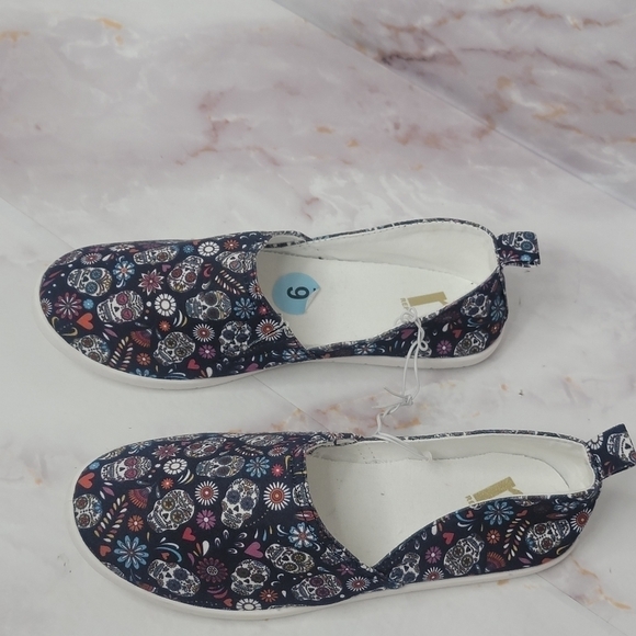 REPORT day of the dead (dias de los muertos) slip on casual flat shoes size 6 - Picture 6 of 12